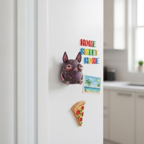 Kühlschrankmagnet – Miniatur von Plux